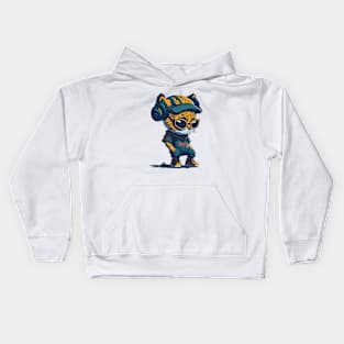 Hip Hop Cat Urban Patrol Kids Hoodie